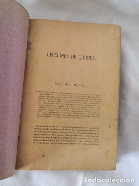 Libros antiguos: COMPENDIO DE QU&Iacute;MICA GENERAL - LUANCO - Foto 5
