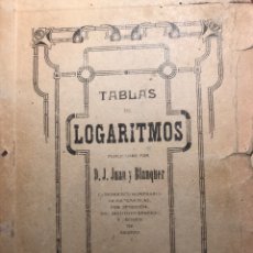 Libros antiguos: TABLAS DE LOGARITMOS. SEGOVIA 1911