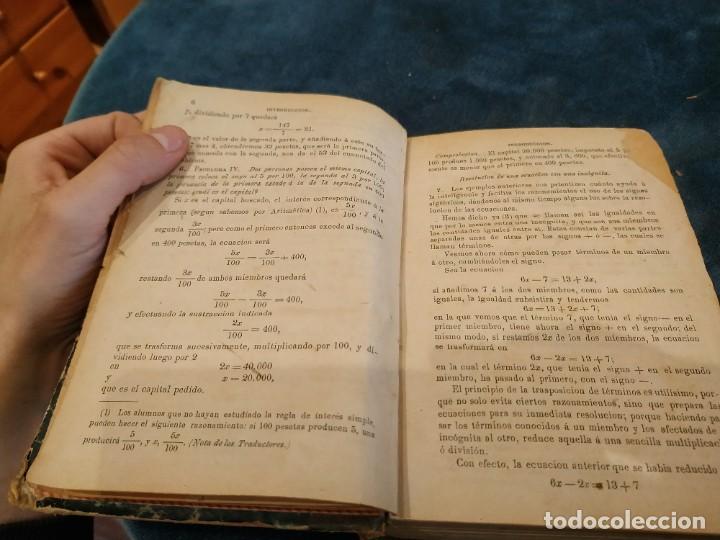 Libros antiguos: ANTIGUO LIBRO LECCIONES DE ALGEBRA. SIGNOS ALGEBRAICOS - Foto 5
