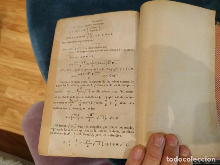 Libros antiguos: ANTIGUO LIBRO LECCIONES DE ALGEBRA. SIGNOS ALGEBRAICOS - Foto 8