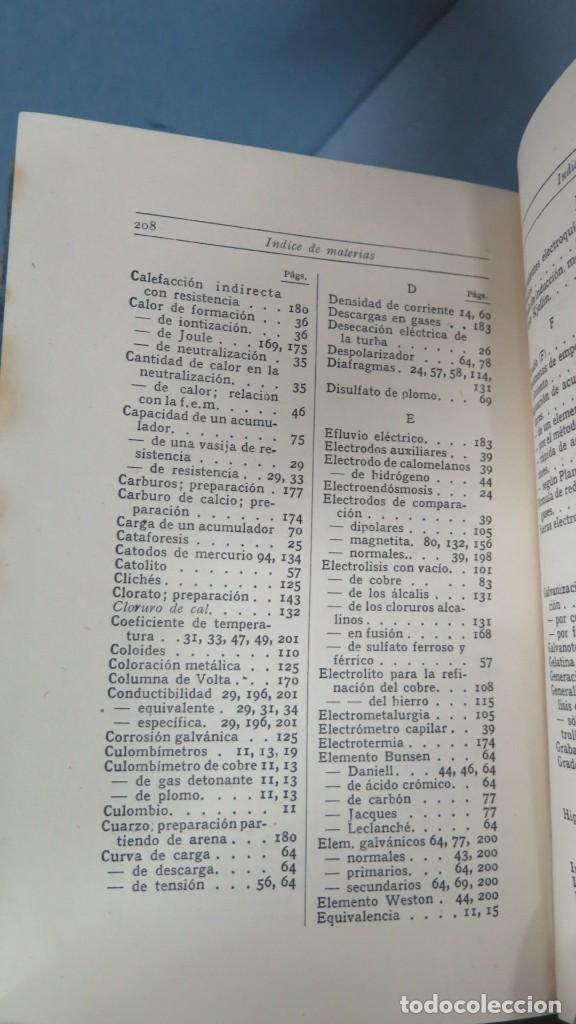 Libros antiguos: 1915.- PRACTICAS DE ELECTROQUIMICA. FISCHER - Foto 6