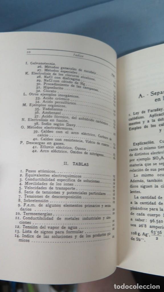 Libros antiguos: 1915.- PRACTICAS DE ELECTROQUIMICA. FISCHER - Foto 10