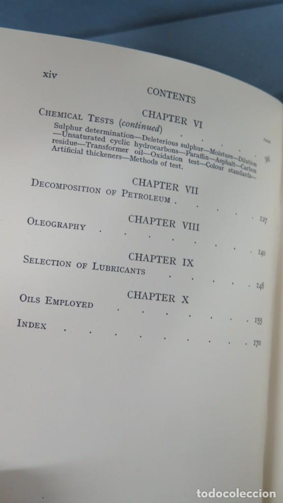 Libros antiguos: LIBRICATING AND ALLIEND OILS. EVANS - Foto 4