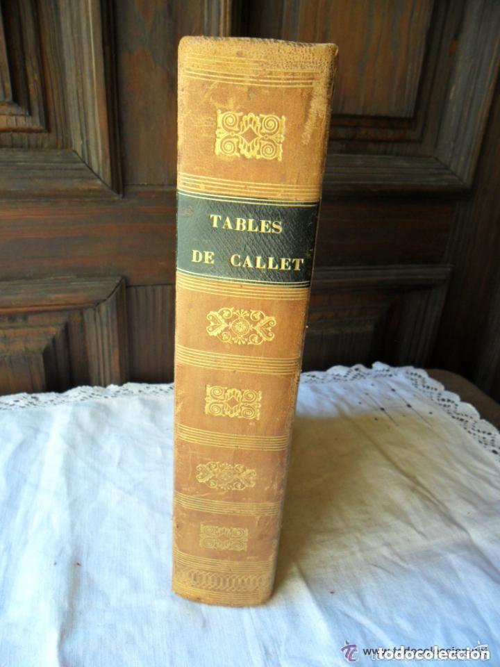 Libros antiguos: TABLES DE CALLET - 1837 - Foto 2