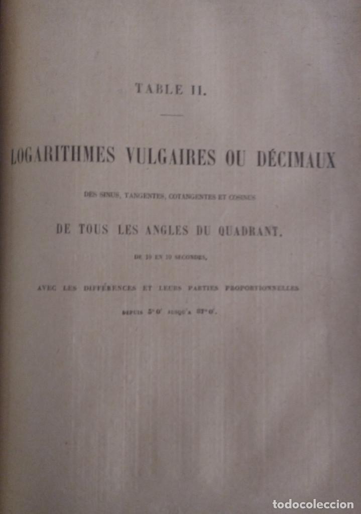 Libros antiguos: TABLES DE LOGARITHMES A SEPT D&Eacute;CIMALES - Foto 4
