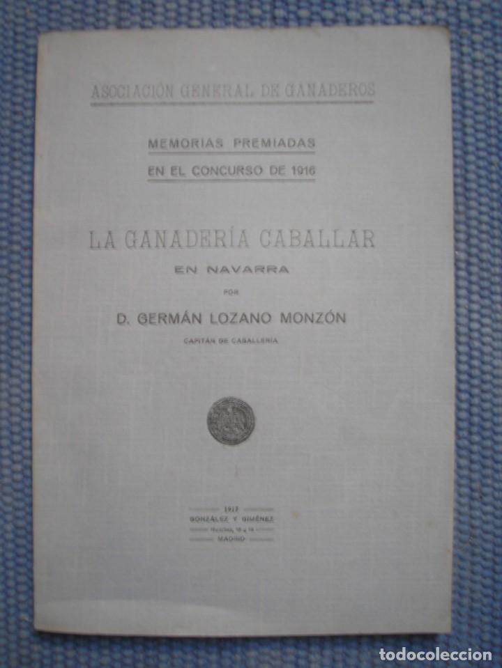 Libros antiguos: La ganader&iacute;a caballar en Navarra - Foto 1