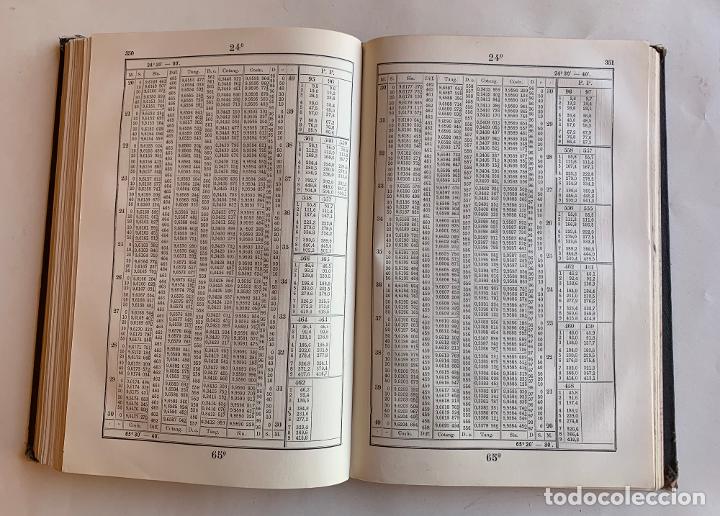 Libros antiguos: TABLES DE LOGARITHMES . L SCHRON . J HOUEL . PARIS . - Foto 3