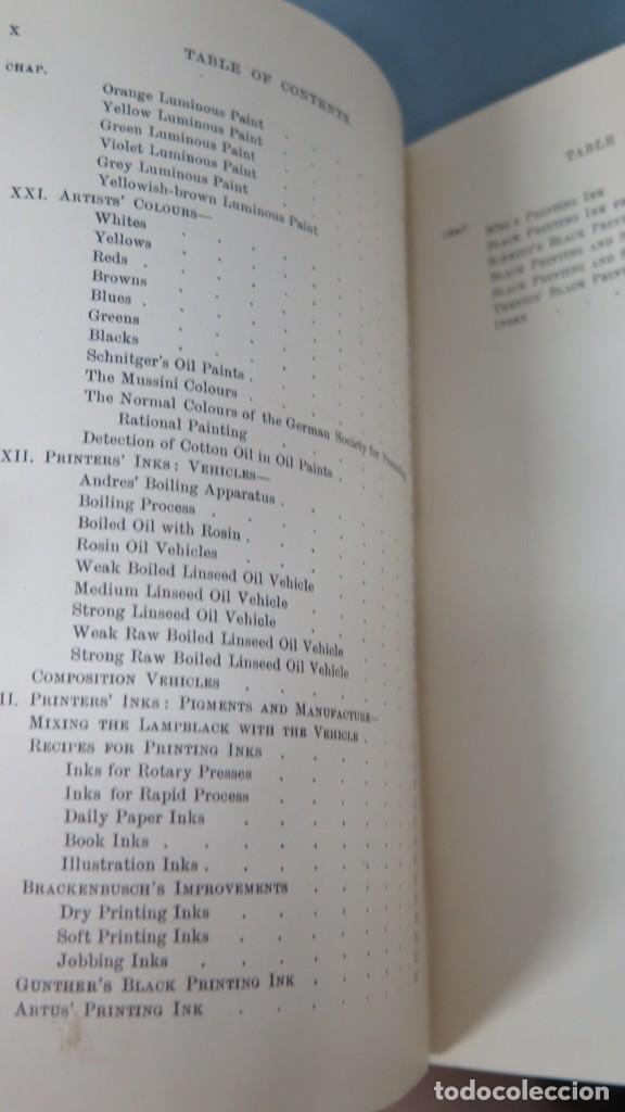 Libros antiguos: 1903.- OIL COLOURS AND PRINTER&acute;S INKS. ANDES - Foto 7