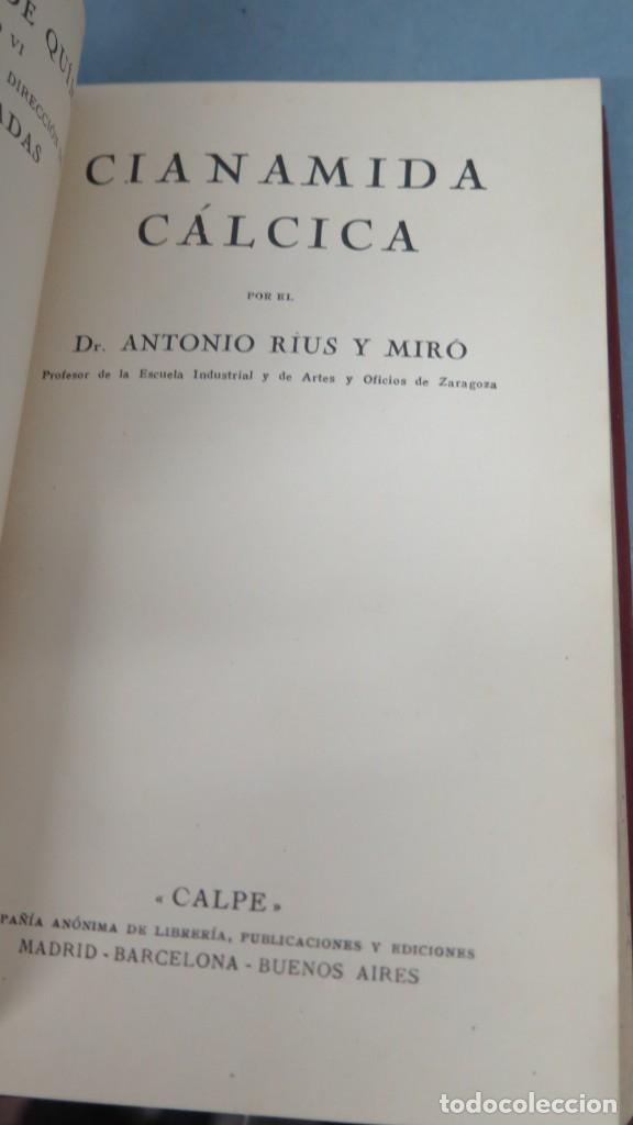 Libros antiguos: 1923.- CIANAMIDA CALCICA. RIUS Y MIRO - Foto 2
