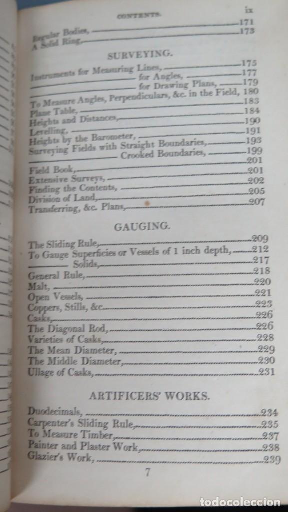 Libros antiguos: 1822.- A CONCISE SYSTEM OF MENSURATION. INGRAM - Foto 6