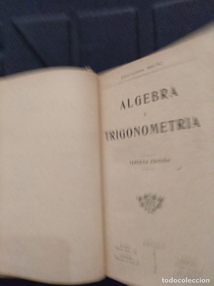 Libros antiguos: Algebra y Trigonometr&iacute;a . Ediciones Bru&ntilde;o - Foto 2