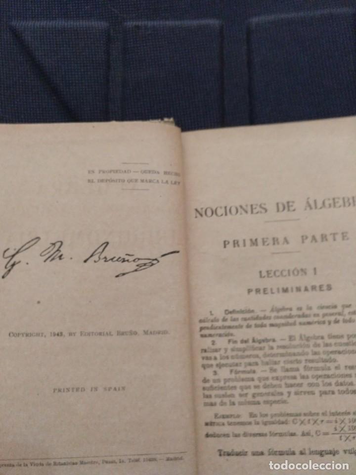 Libros antiguos: Algebra y Trigonometr&iacute;a . Ediciones Bru&ntilde;o - Foto 3