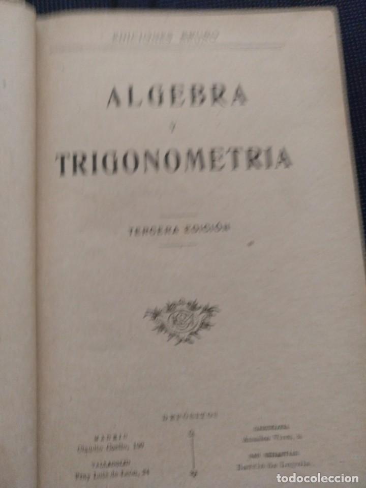 Libros antiguos: Algebra y Trigonometr&iacute;a . Ediciones Bru&ntilde;o - Foto 4