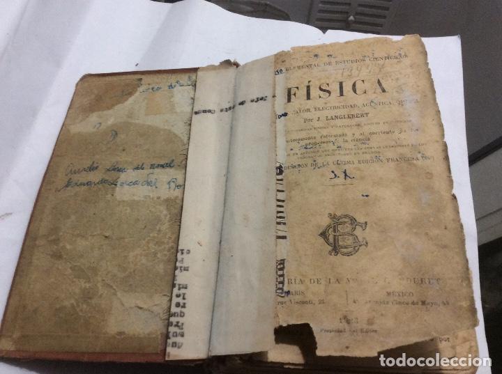 Libros antiguos: F&iacute;sica J Langlebert Librer&iacute;a Viuda CH bouret 1923 - Foto 4