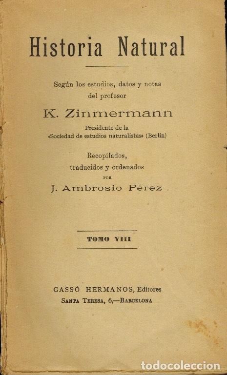 Libros antiguos: HISTORIA NATURAL (AVES)) - Foto 2