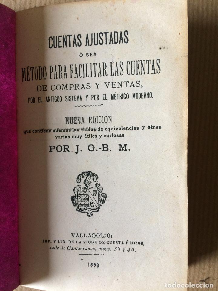 Libros antiguos: CUENTAS AJUSTADAS 1893 - Foto 1