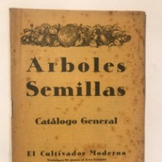 Libros antiguos: ARBOLES Y SEMILLAS CATALOGO GENERAL EL CULTIVADOR MODERNO