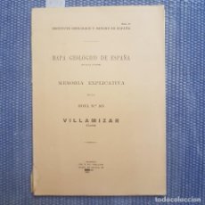 Libros antiguos: MAPA GEOLÓGICO DE ESPAÑA - VILLAMIZAR - LEÓN