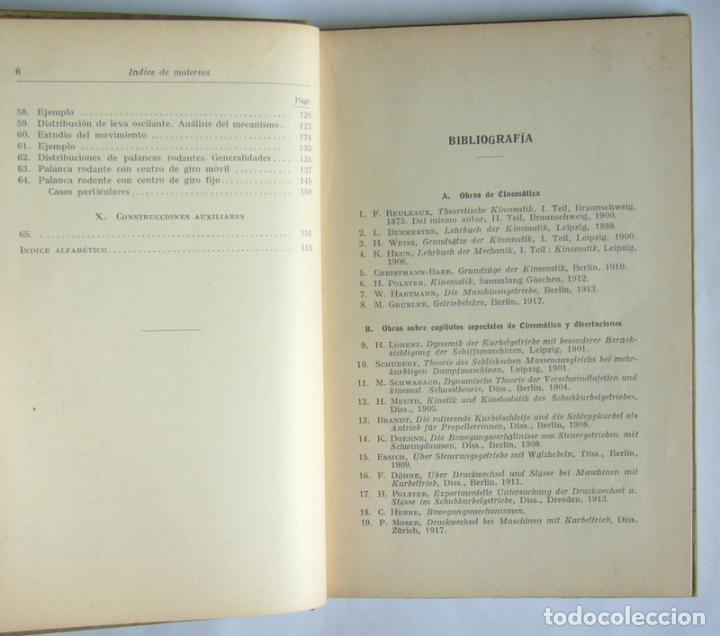 Libros antiguos: CINEMATICA - HANS POLSTER - EDITORIAL LABOR. 1927 - Foto 5