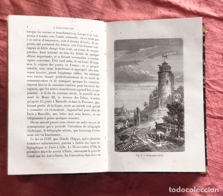 Libros antiguos: L&rsquo;&eacute;lectricit&eacute; par J. Baille, 1868. - Foto 4