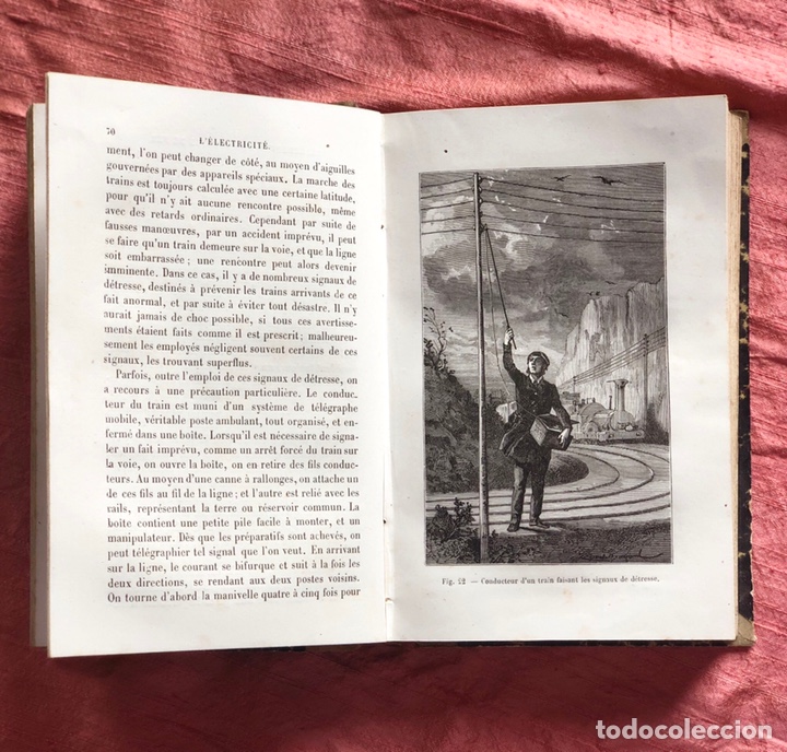 Libros antiguos: L&rsquo;&eacute;lectricit&eacute; par J. Baille, 1868. - Foto 6
