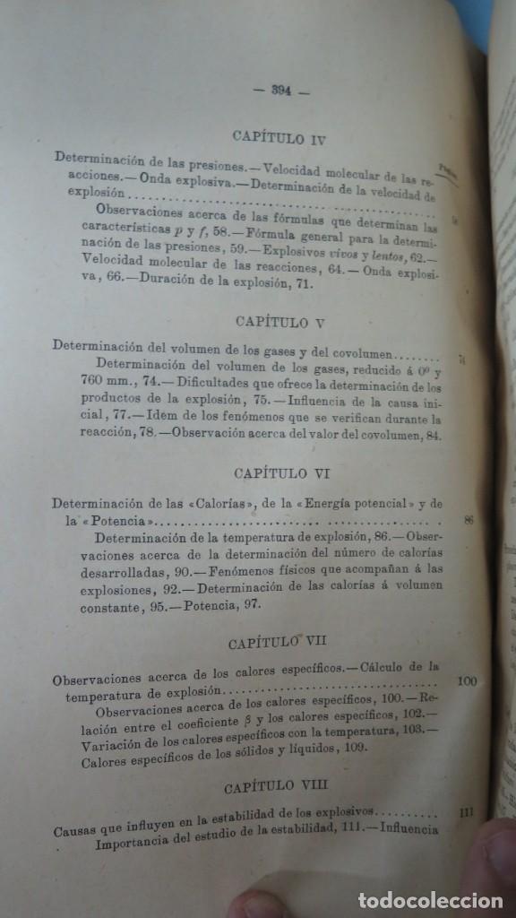 Libros antiguos: 1908.- LOS EXPLOSIVOS. CARLOS BANUS - Foto 4