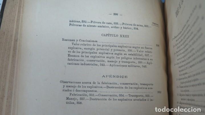 Libros antiguos: 1908.- LOS EXPLOSIVOS. CARLOS BANUS - Foto 8