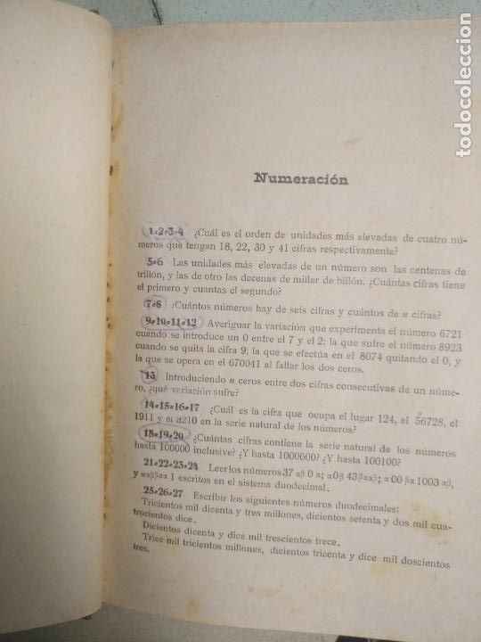 Libros antiguos: ARITMETICA - A&Ntilde;O 1923 - Foto 4