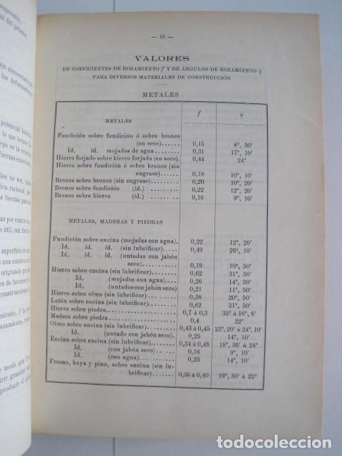 Libros antiguos: MECÁNICA APLICADA A LAS CONSTRUCCIONES. JOSÉ MARVÁ Y MAYER. 3 TOMOS. FIRMADOS POR AUTOR. 1909. - Foto 14 - 217734541