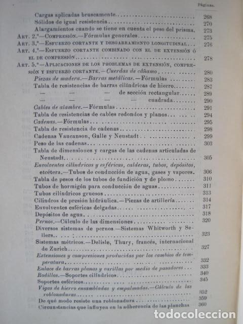 Libros antiguos: MECÁNICA APLICADA A LAS CONSTRUCCIONES. JOSÉ MARVÁ Y MAYER. 3 TOMOS. FIRMADOS POR AUTOR. 1909. - Foto 18 - 217734541