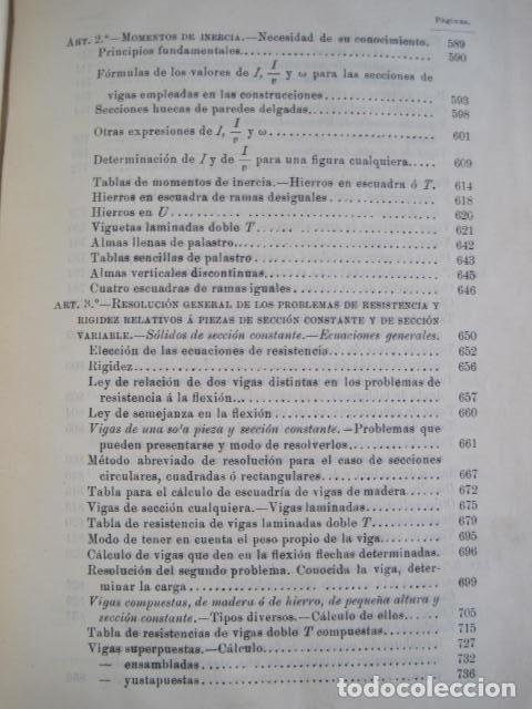 Libros antiguos: MECÁNICA APLICADA A LAS CONSTRUCCIONES. JOSÉ MARVÁ Y MAYER. 3 TOMOS. FIRMADOS POR AUTOR. 1909. - Foto 21 - 217734541