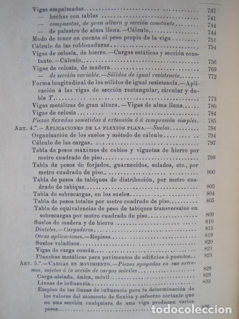 Libros antiguos: MECÁNICA APLICADA A LAS CONSTRUCCIONES. JOSÉ MARVÁ Y MAYER. 3 TOMOS. FIRMADOS POR AUTOR. 1909. - Foto 22 - 217734541