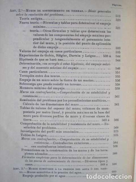 Libros antiguos: MECÁNICA APLICADA A LAS CONSTRUCCIONES. JOSÉ MARVÁ Y MAYER. 3 TOMOS. FIRMADOS POR AUTOR. 1909. - Foto 44 - 217734541