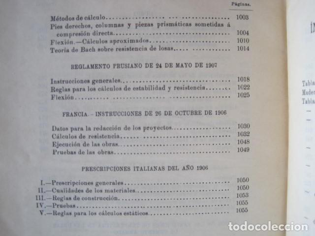Libros antiguos: MECÁNICA APLICADA A LAS CONSTRUCCIONES. JOSÉ MARVÁ Y MAYER. 3 TOMOS. FIRMADOS POR AUTOR. 1909. - Foto 50 - 217734541