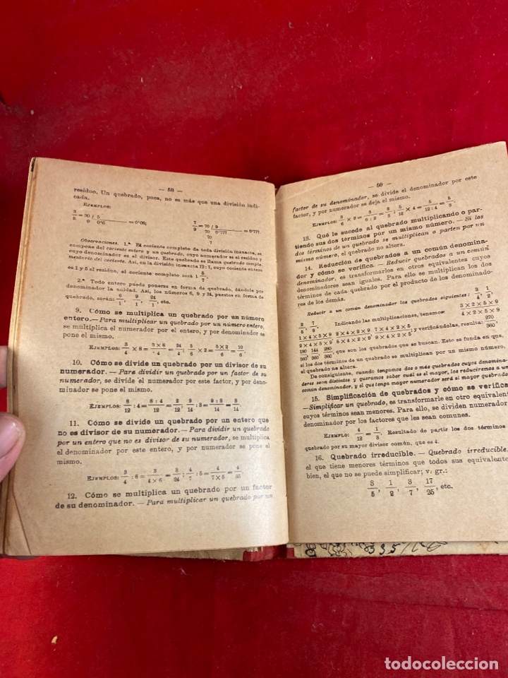 Libros antiguos: Resumen de las lecciones de aritm&eacute;tica 1918 - Foto 3
