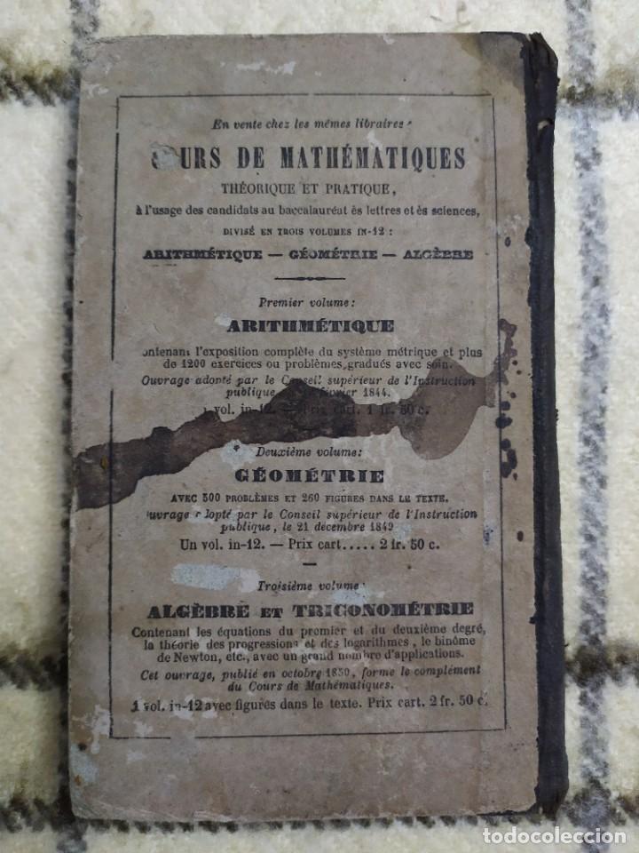 Libros antiguos: 1854. &Aacute;lgebra te&oacute;rica y pr&aacute;ctica/ Trigonometr&iacute;a rectil&iacute;nea. - Foto 2