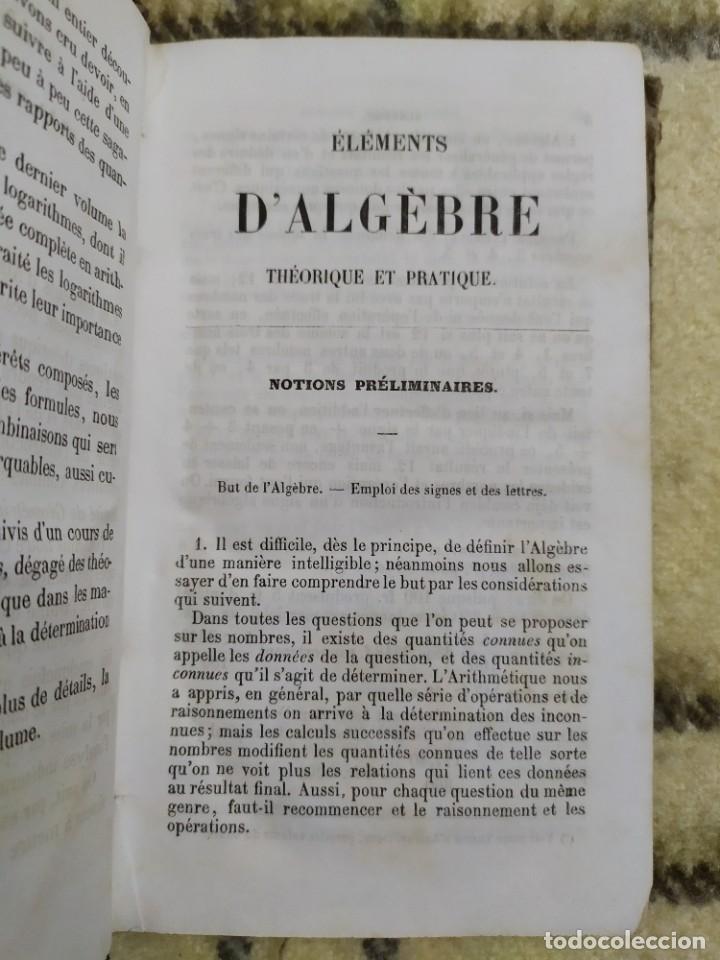 Libros antiguos: 1854. &Aacute;lgebra te&oacute;rica y pr&aacute;ctica/ Trigonometr&iacute;a rectil&iacute;nea. - Foto 6