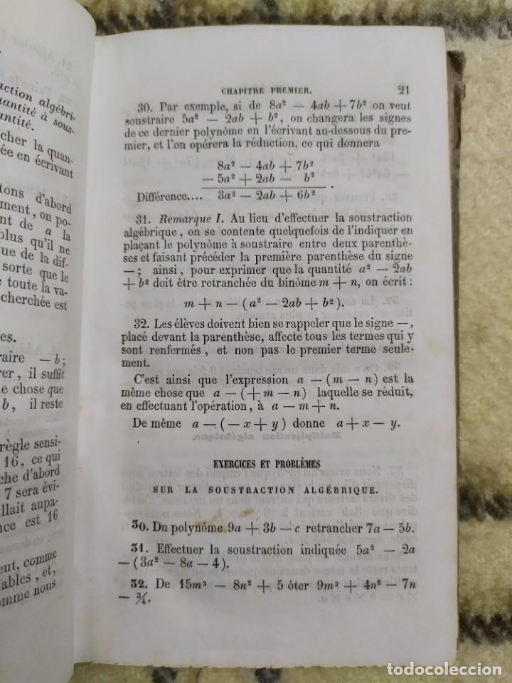 Libros antiguos: 1854. &Aacute;lgebra te&oacute;rica y pr&aacute;ctica/ Trigonometr&iacute;a rectil&iacute;nea. - Foto 7