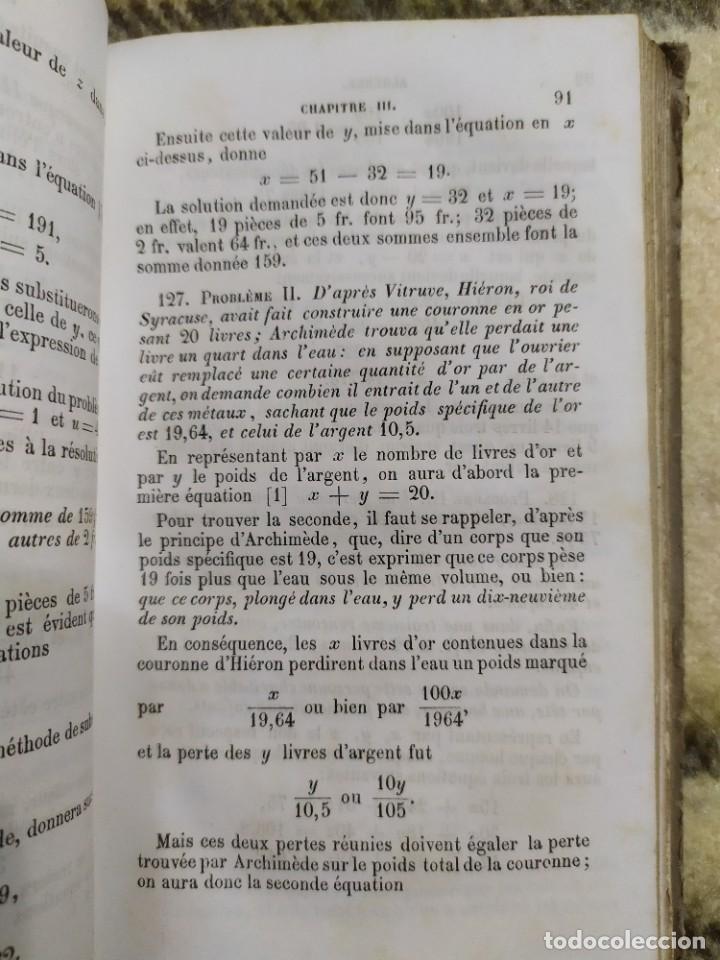 Libros antiguos: 1854. &Aacute;lgebra te&oacute;rica y pr&aacute;ctica/ Trigonometr&iacute;a rectil&iacute;nea. - Foto 8