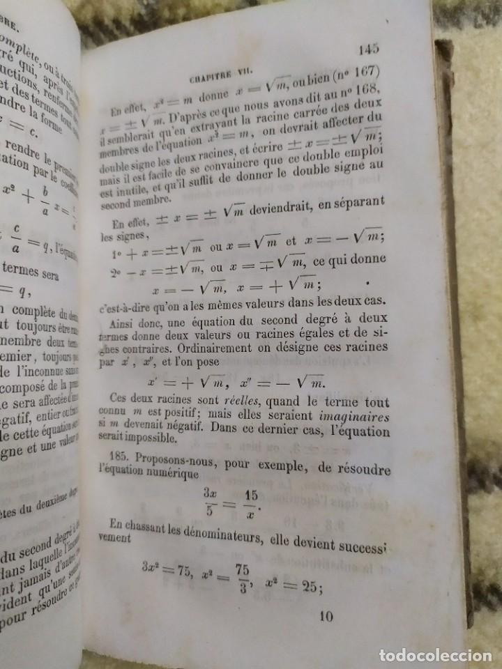 Libros antiguos: 1854. &Aacute;lgebra te&oacute;rica y pr&aacute;ctica/ Trigonometr&iacute;a rectil&iacute;nea. - Foto 9