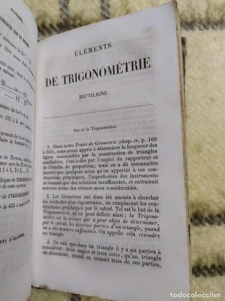 Libros antiguos: 1854. &Aacute;lgebra te&oacute;rica y pr&aacute;ctica/ Trigonometr&iacute;a rectil&iacute;nea. - Foto 11
