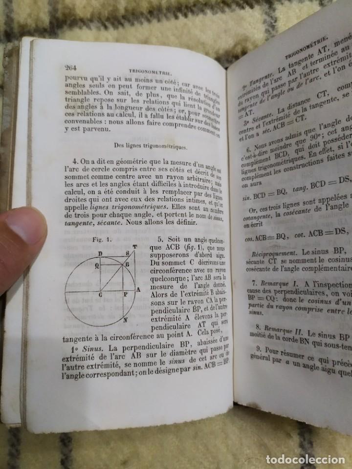 Libros antiguos: 1854. &Aacute;lgebra te&oacute;rica y pr&aacute;ctica/ Trigonometr&iacute;a rectil&iacute;nea. - Foto 12