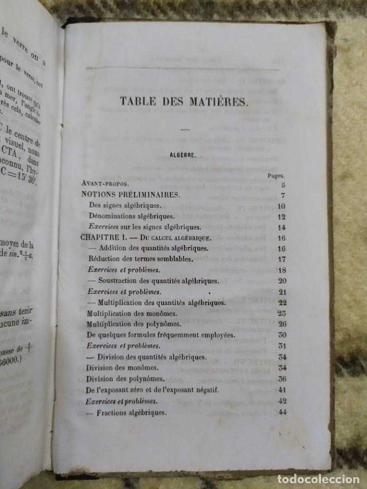 Libros antiguos: 1854. &Aacute;lgebra te&oacute;rica y pr&aacute;ctica/ Trigonometr&iacute;a rectil&iacute;nea. - Foto 16