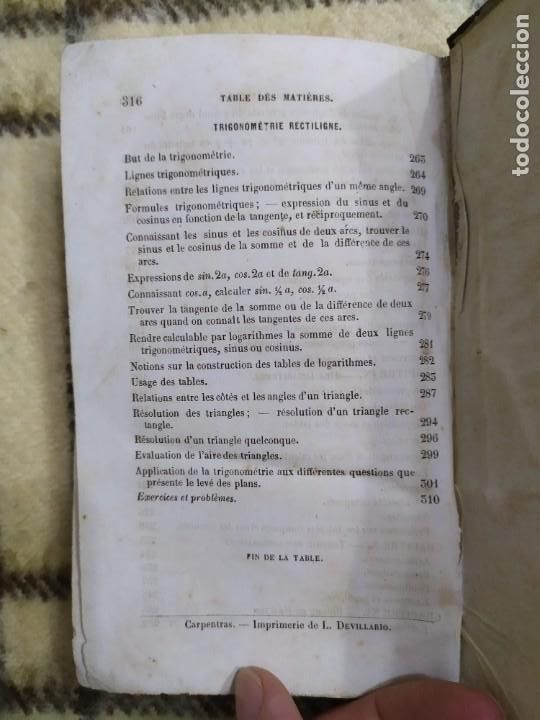 Libros antiguos: 1854. &Aacute;lgebra te&oacute;rica y pr&aacute;ctica/ Trigonometr&iacute;a rectil&iacute;nea. - Foto 18