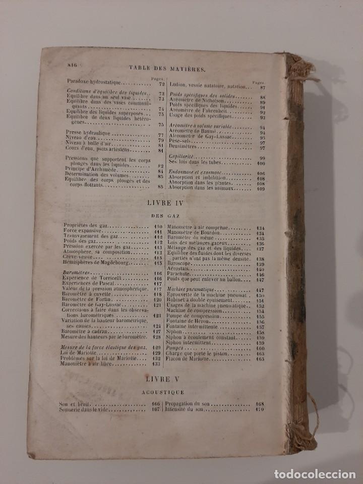 Libros antiguos: TRAIT&Eacute; ELEMENTAIRE DE LA PHYSIQUE. A. GANOT. PAR&Iacute;S. 1857. EN FRANC&Eacute;S - Foto 3