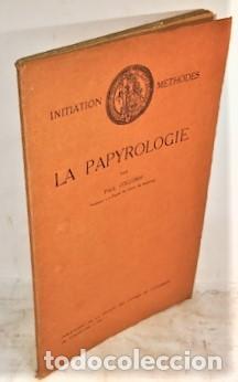 Libros antiguos: PAUL COLLOMP ... LA PAPYROLOGIE ... 1927 - Foto 1