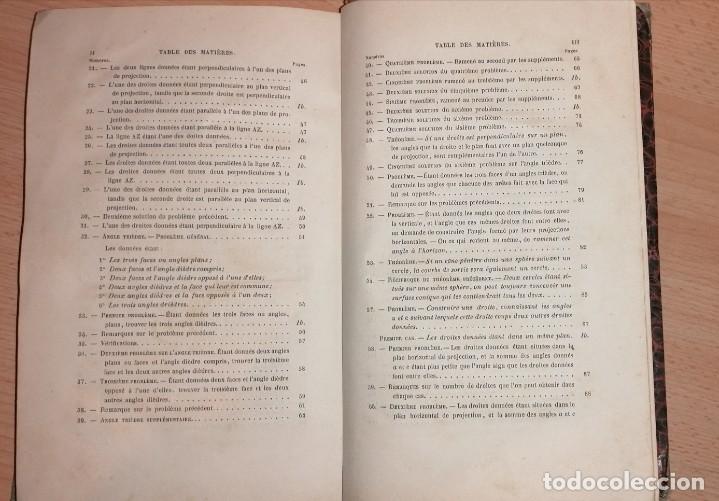 Libros antiguos: ADHEMAR, J. - TRAITE DE GEOMETRIE DESCRIPTIVE par ---. - Foto 2