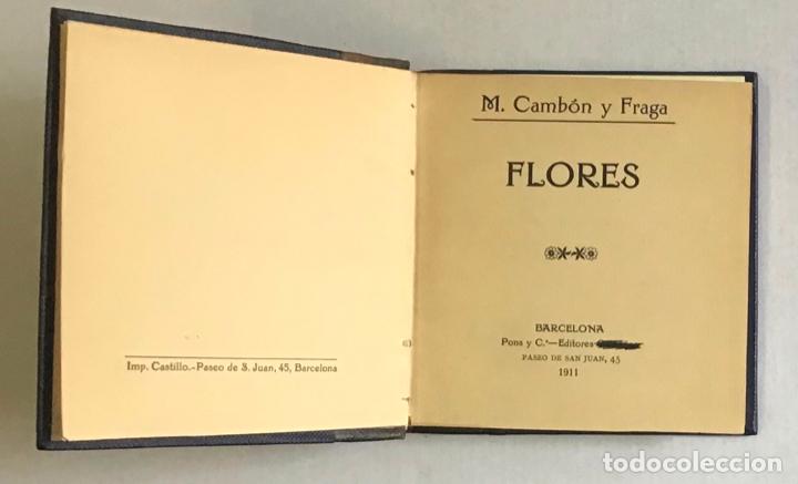 Libros antiguos: FLORES. - CAMB&Oacute;N Y FRAGA, Manuel. - Foto 3