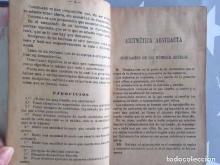 Libros antiguos: Aritm&eacute;tica abstracta - Foto 2