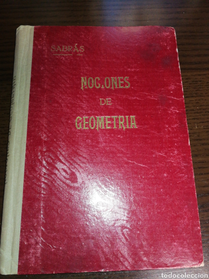 Libros antiguos: NOCIONES DE GEOMETR&Iacute;A, A&Ntilde;OS 30. - Foto 1